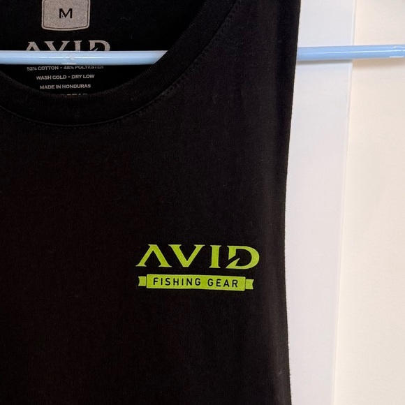 Avid Fishing “On the Rocks” black crop tank Medium NEW - Picture 7 of 7